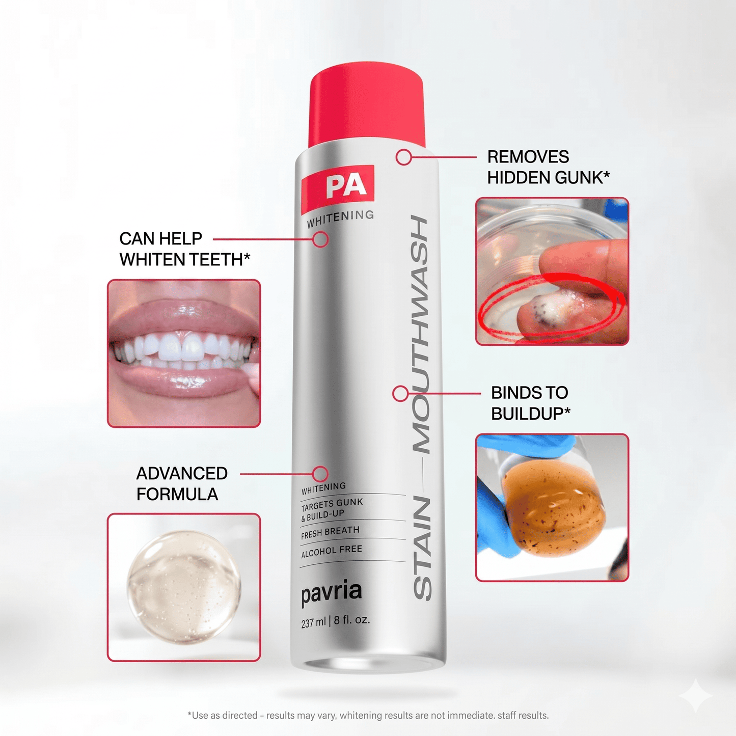 Pavria Stain Whitening Mouthwash – Buy 2, Get 1 Free (Limited Time Only!)